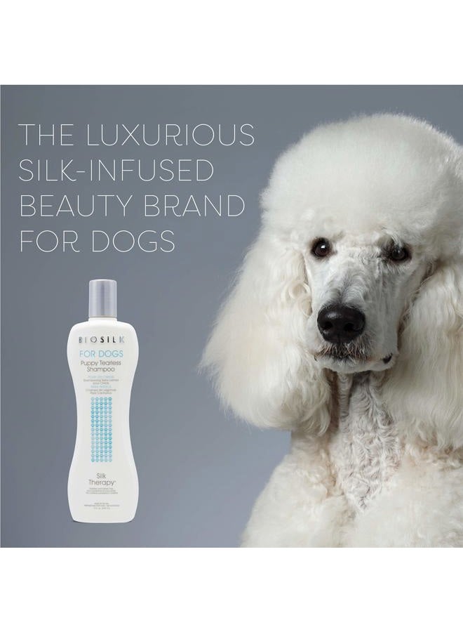BIOSILK شامبو حرير خالي من الدموع للكلاب | أفضل شامبو للجروات ومناسب لجميع الكلاب والسلالات | زجاجة 12 أونصة من شامبو الكلاب - Image 4