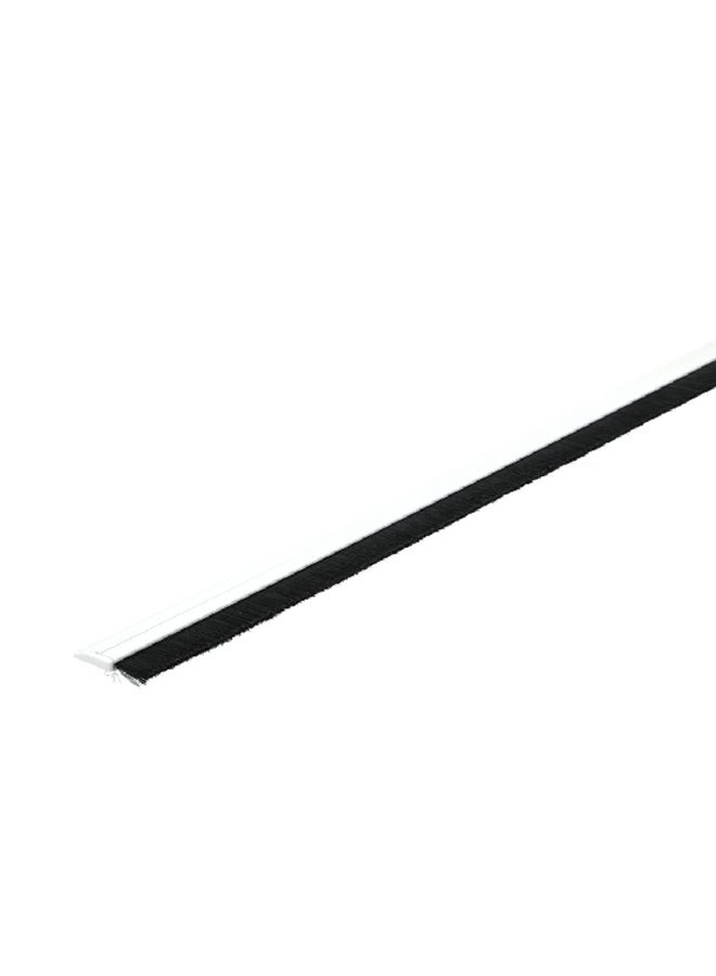 Mazaya Heavy Duty Door Bottom Brush White and Black 100 cm WST-B2-100WHT - Image 2