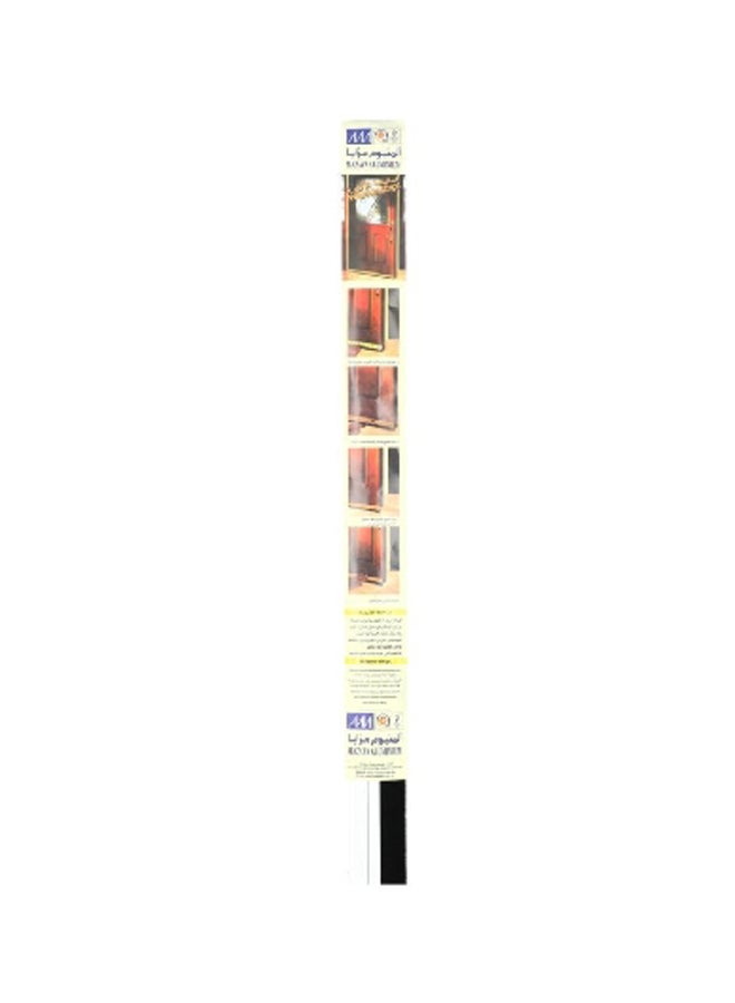Mazaya Heavy Duty Door Bottom Brush White and Black 100 cm WST-B2-100WHT - Image 1