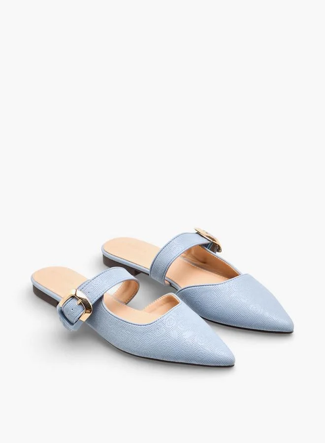 Flora Bella By Shoexpress Women Floral Textured Pointed Toe Shoes