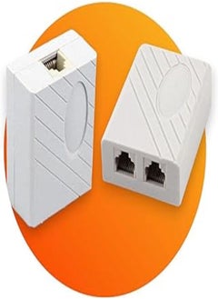 Generic ADSL Splitter for Landline Telephone Modem - RJ 11 Female Plug to Dual Female Jack Adapter - (1 Pack) 