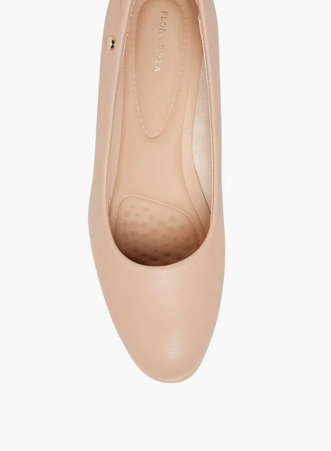 Flora Bella By Shoexpress NUDE Flora Bella Women Wedge Heel Pumps for Women | Best Price UAE