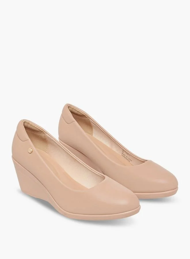 Flora Bella By Shoexpress NUDE Flora Bella Women Wedge Heel Pumps for Women | Best Price UAE