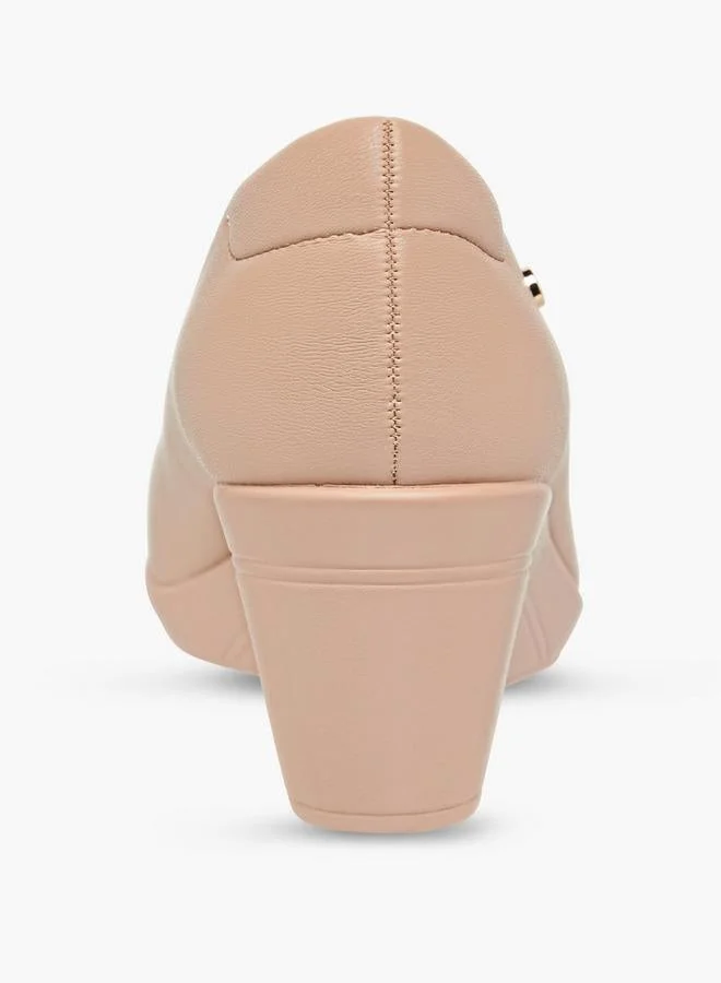 Flora Bella By Shoexpress NUDE Flora Bella Women Wedge Heel Pumps for Women | Best Price UAE