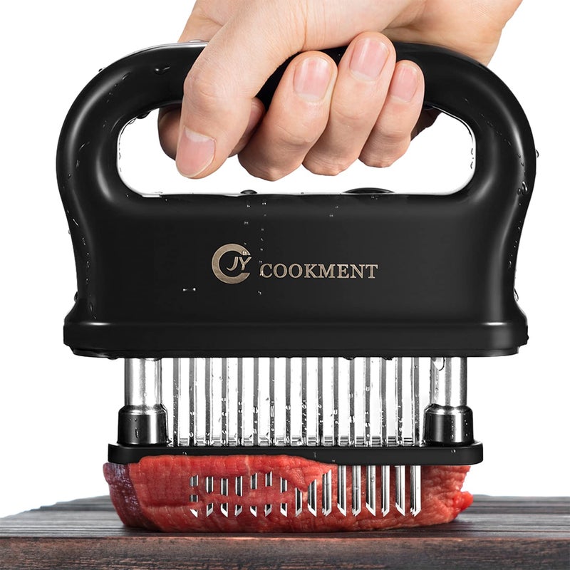 JY COOKMENT جهاز تطرية اللحم JY COOKMENT مع 48 شفرة إبر فولاذية مقاومة للصدأ حادة للغاية، أداة مطبخ مثالية للتطرية، الشواء، التتبيل - Image 1