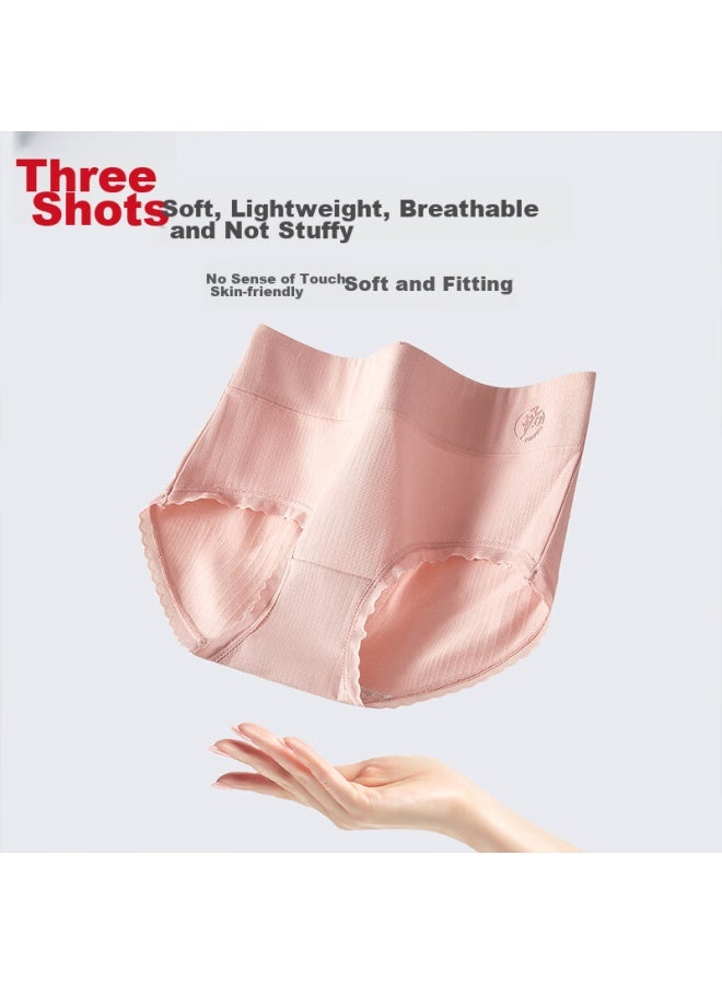 Threegun Cloud Sensation Series Women's Pure Cotton Antibacterial Crotch Comfortable Breathable Non-squeezing Hip Triangle Shorts - Image 3