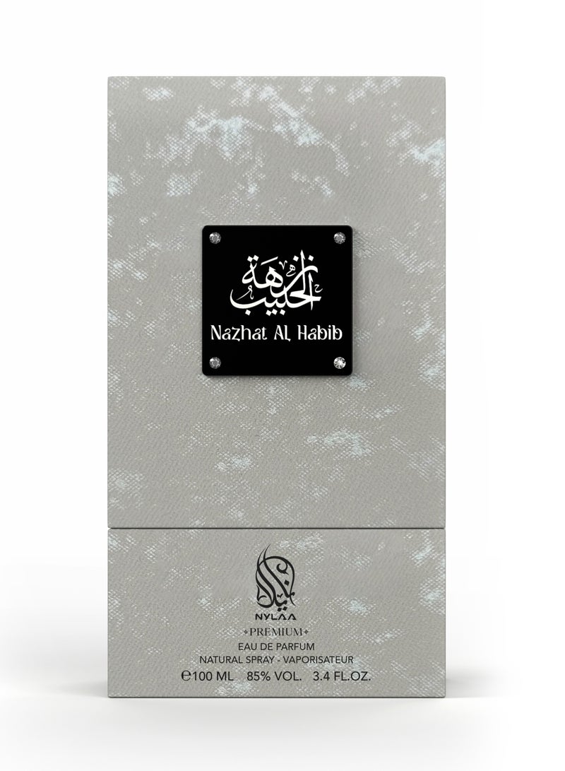 NYLAA Nazhat Al Habib Eau De Parfum(EDP) 100ML | Premium Unisex (Men and Women) Perfume | Long Lasting Arabian Fragrance | Daily Use Perfume - Image 3