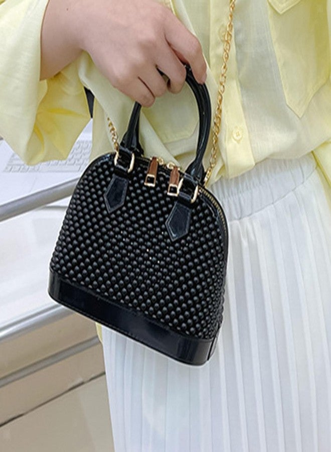 HASHFLOW Handbag Stylish Casual PVC Satchel Bag For Women | Trendy Crossbody Hand Bag For Women/Girls (Black) - Image 3