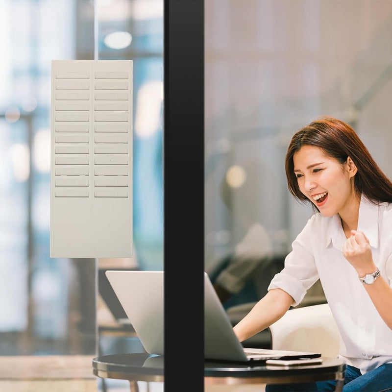 Plastic Time Attendance Card Rack 24-Slot Holder Hangable Multi-Slot Attendance Card Stand for Office Time Clock Machines - Image 5