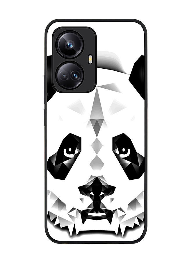 Stylizedd Rugged Black edge case for Realme 10 Pro Plus 5G Slim fit Soft Case Flexible Rubber Edges Anti Drop TPU Gel Thin Cover -  Poly Panda - Image 1