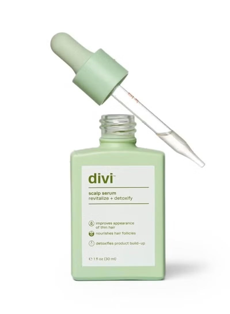 DiVi Scalp Serum for Thinning Hair, 30ml – Clinically Tested, Nourishing Formula with Amino Acids, Caffeine & Rosemary Oil – Promotes Healthy Scalp & Fuller-Looking Hair, Reduces Oil & Product Buildup - Image 1