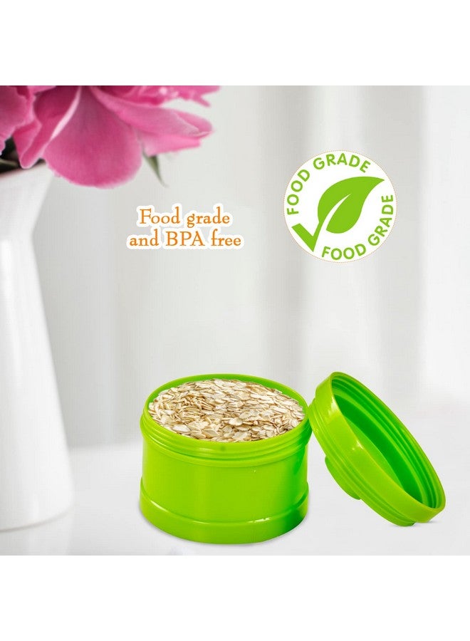 مي مي علبة تخزين متعددة لحليب البودرة والطعام من مي مي | علبة طعام للأطفال يمكن تسخينها في الميكروويف | مناسبة للسفر | علبة بلاستيكية مكونة من 3 طبقات لتخزين الطعام وحليب البودرة مع مقصورات فردية متعددة الاستخدامات (متعددة الألوان) - Image 3