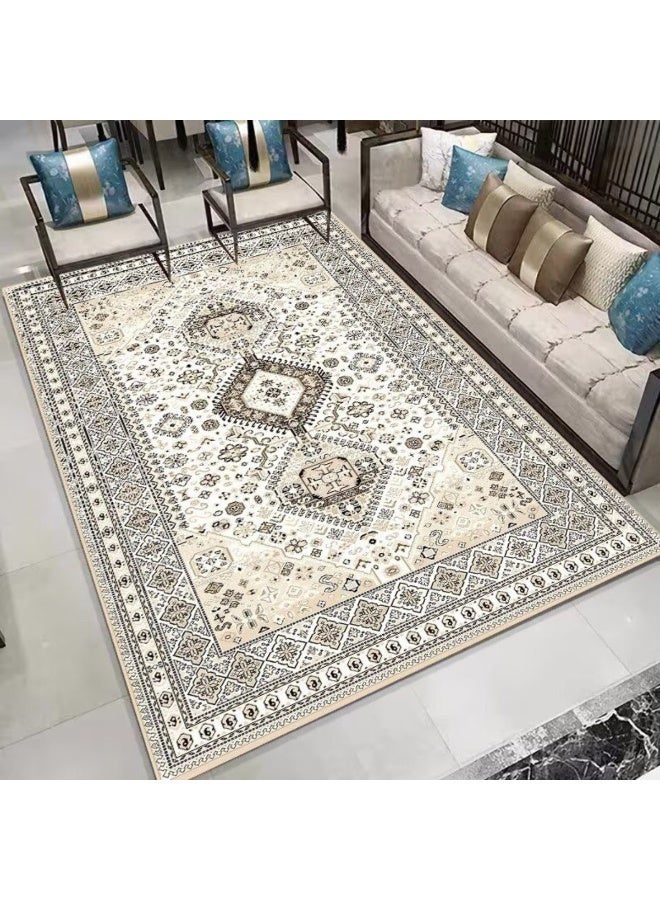 SMART HOME excellent velvet rug, padded and soft to the touch, with beautiful 3D patterns made of high-quality materials, nano seating Rug, size 4X3 meters - Image 4