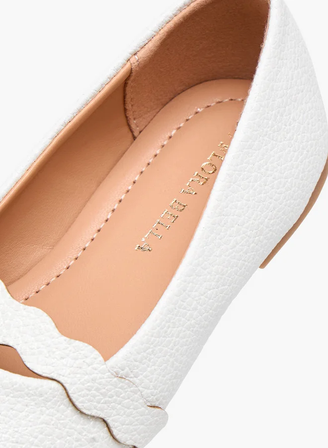Flora Bella By Shoexpress Girls Textured Slip-On Ballerina Shoes