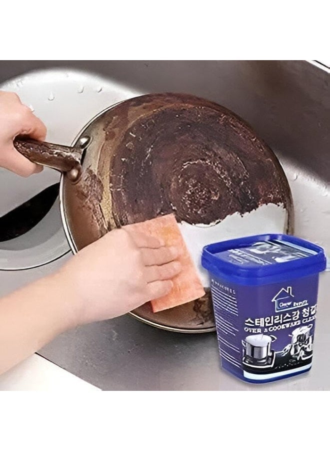 Kitchen Cookware Cleaner | Quickly cleans any surface | Oven and stainless steel cookware | Removes stains from pots and pans and polishes | Multi-purpose household cleaning | 400g - Image 1