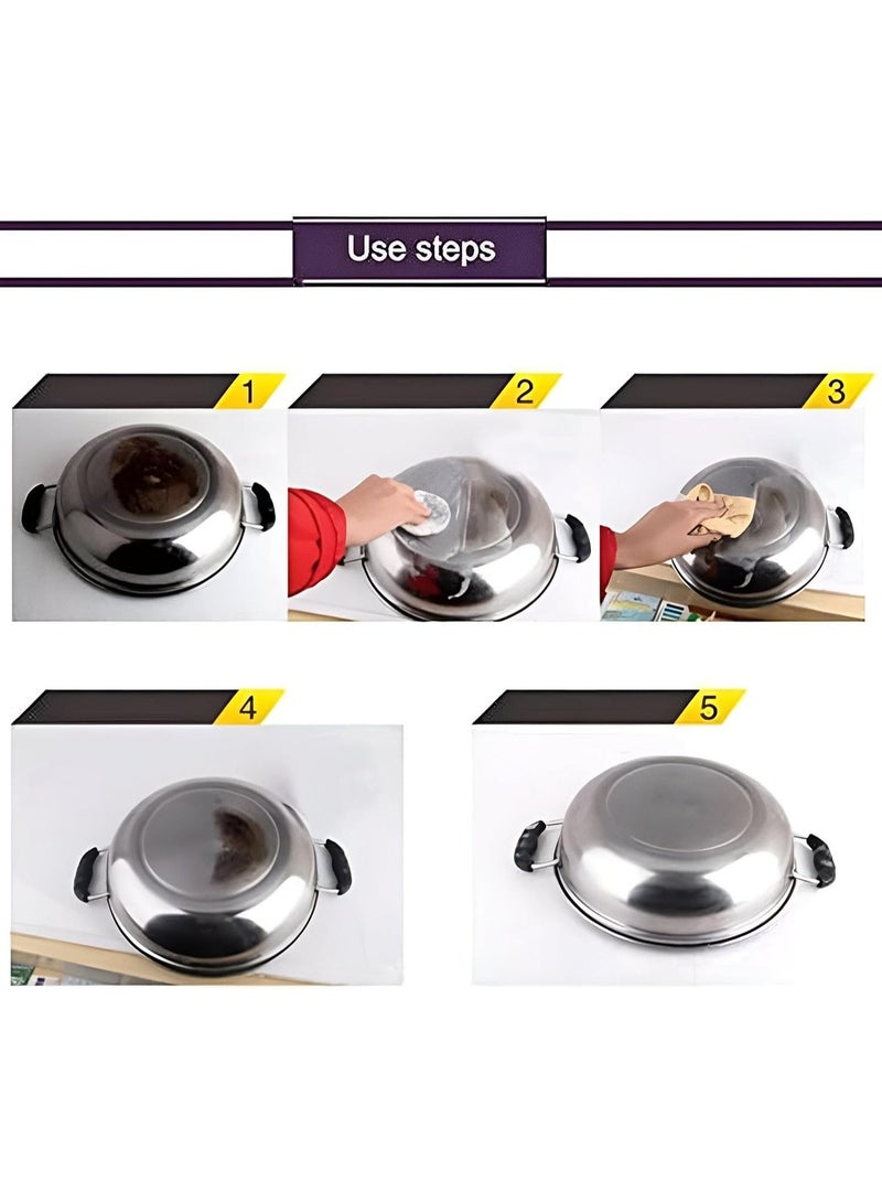 Kitchen Cookware Cleaner | Quickly cleans any surface | Oven and stainless steel cookware | Removes stains from pots and pans and polishes | Multi-purpose household cleaning | 400g - Image 3