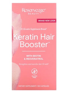 Reserveage Keratin Hair Booster with Biotin & Resveratrol 120 Capsules 