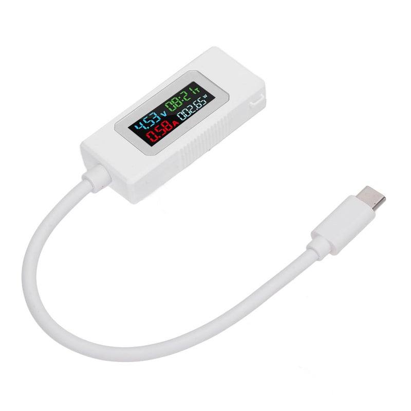USB C Tester 4-30V 0-6.5A Type C Voltage Current Power Capacity Working Time Charger Detector - Image 3
