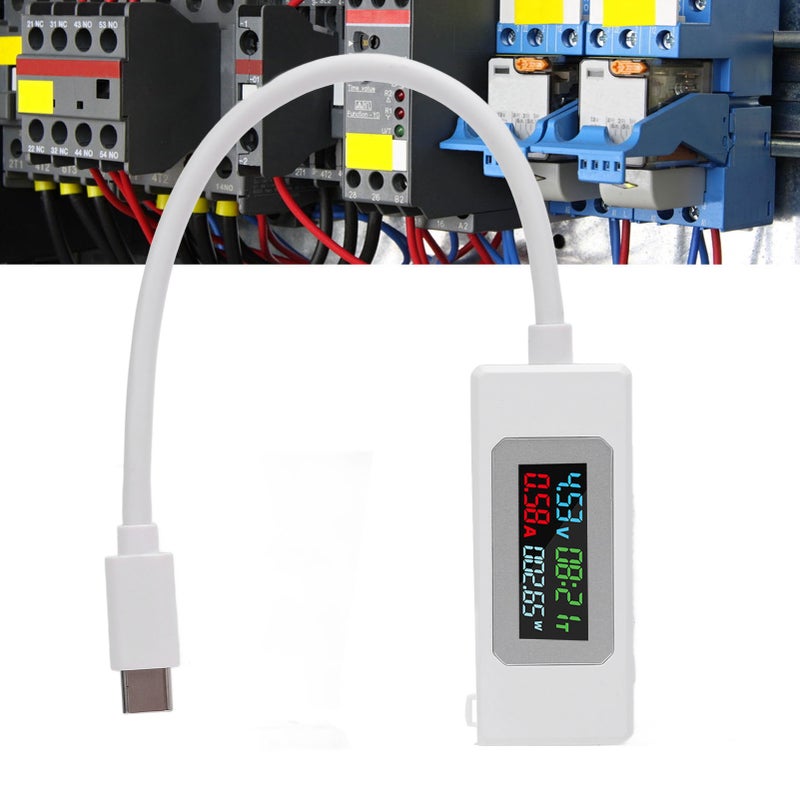 USB C Tester 4-30V 0-6.5A Type C Voltage Current Power Capacity Working Time Charger Detector - Image 2