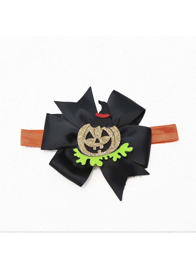 JustMyDress JustMyDress Baby Orange Headband With Flower Hair Bow Band Girls Hair Accessories JHH20 (Set-G)  - Image 3