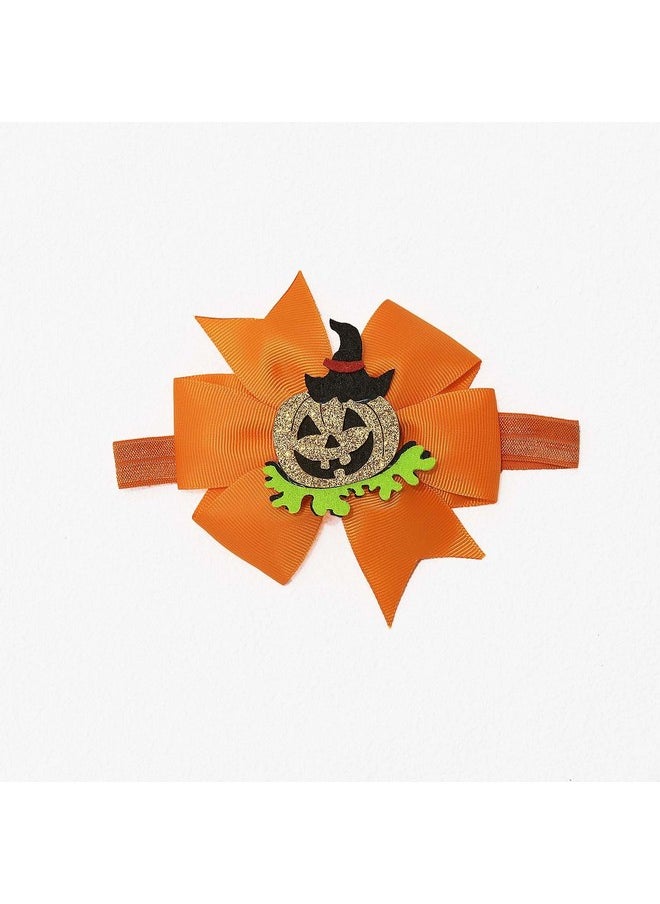 JustMyDress JustMyDress Baby Orange Headband With Flower Hair Bow Band Girls Hair Accessories JHH20 (Set-G)  - Image 4