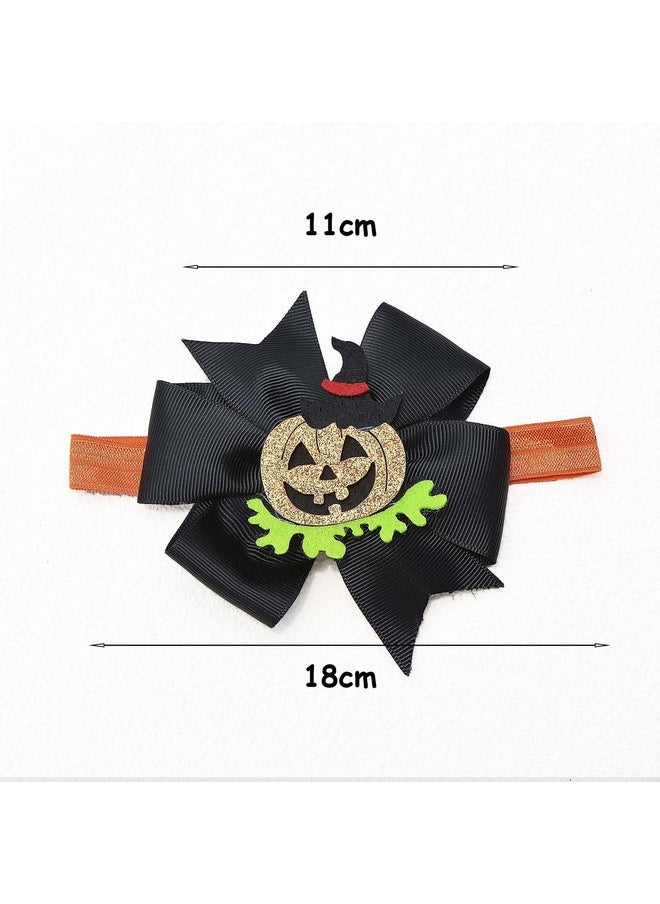 JustMyDress JustMyDress Baby Orange Headband With Flower Hair Bow Band Girls Hair Accessories JHH20 (Set-G)  - Image 5