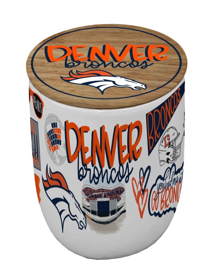 Proformance Home NFL Denver Broncos Loco Fan 16oz Ceramic Candle - Image 1