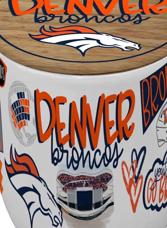 Proformance Home NFL Denver Broncos Loco Fan 16oz Ceramic Candle - Image 2