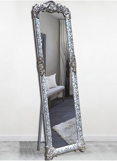 Generic Decorhills Stand Mirror, Full Length Mirror Standing Mirror, Large Rectangle Bedroom Mirror Floor Mirror, Carved Frame  - Image 1