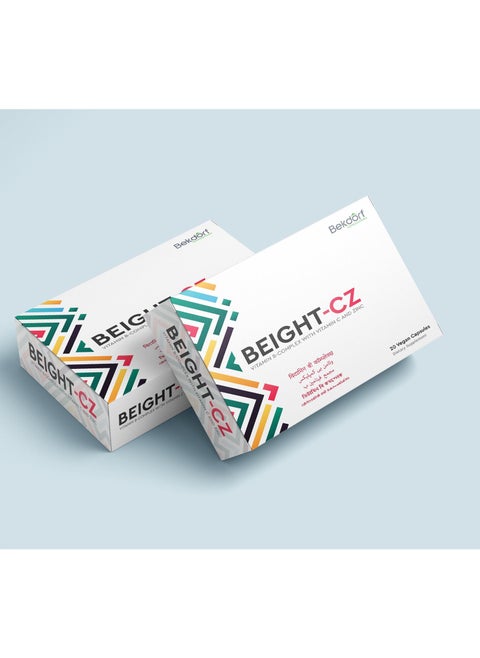 BEIGHT-CZ (Vitamin B-Complex with Vitamin C and Zinc)- 20 Vegetarian Capsules