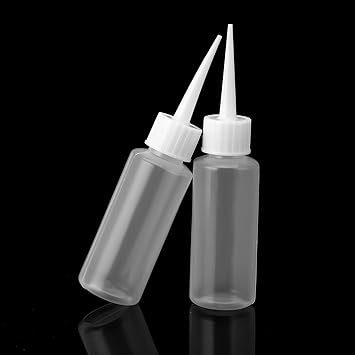 LLOUSSAK 10pcs 50ml Plastic Squeeze Bottles Glue Bottles Precision Tip Applicator Bottle Color Bottles for Hair Salon Paint Art Craft Liquids Glue - Image 4