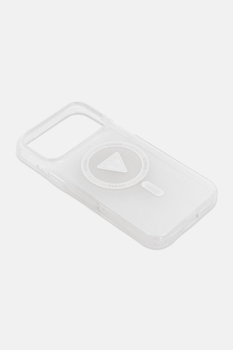GUESS iPhone 17 Pro MagSafe Triangle Logo Mobile Case, Transparent - Image 4