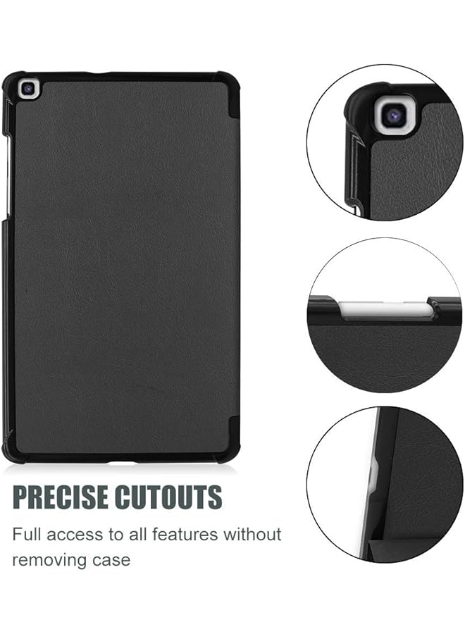 Procases Galaxy Tab A 8.0 2019 Case T290 T295 Slim Light Cover Trifold Stand Hard Shell Folio Case For 8.0 Inch Galaxy Tab A 2019 Without S Pen Model Sm-T290 Wi-Fi Sm-T295 Lte -Black - Image 3