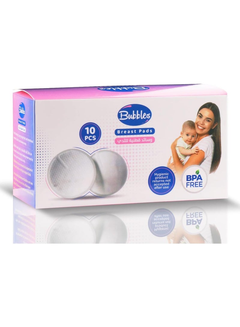 Bubbles Breast Pads 10 Piece - Image 1
