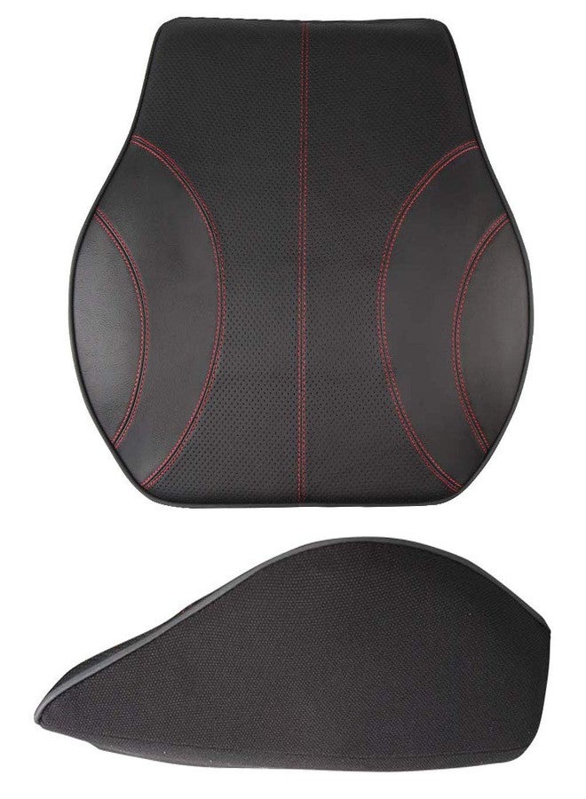 HomDSim PU Soft Leather Lumbar Cushion,Car Seat Lower Back Support Pillow with Soft Memory Foam,Comfortable for Car Driving & Home Office Computer Chairs Back Pain Relief Corrects Posture - Image 4