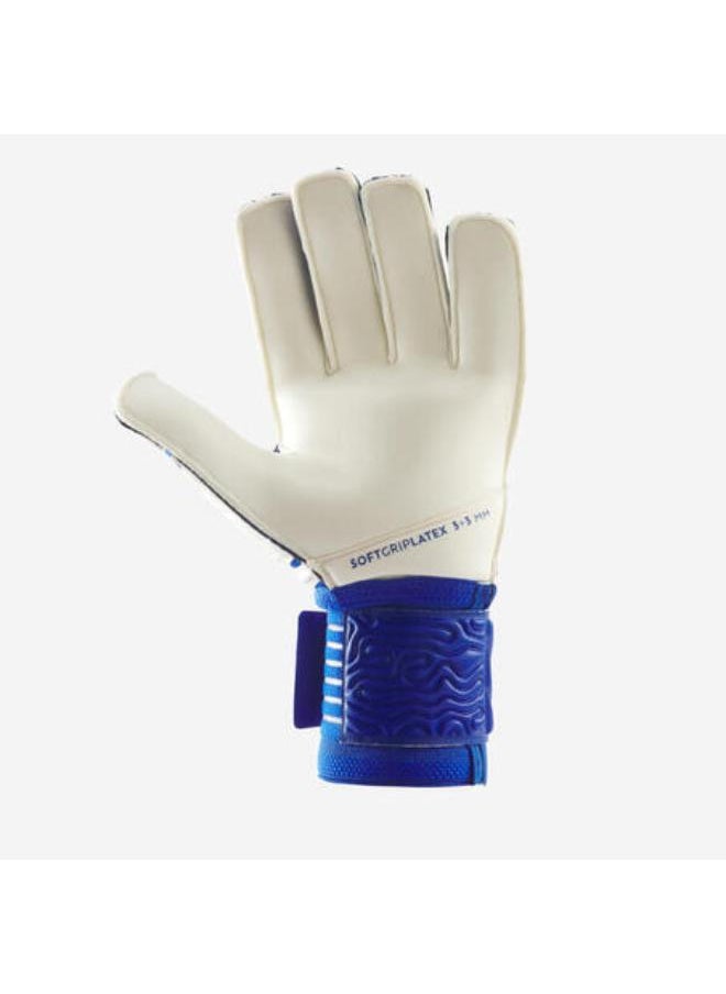 KIPSTA Adult Football Goalkeeper Gloves F500 Viralto - White/Blue  - Image 2
