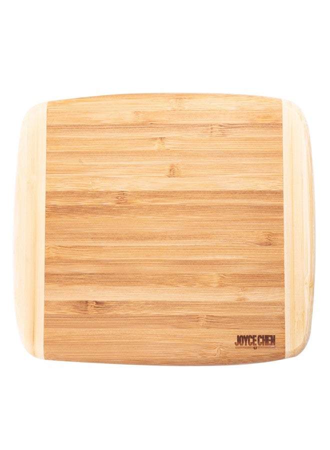 Joyce Chen Small Burnished Bamboo Cutting Board, 6x9 Inches - Image 1