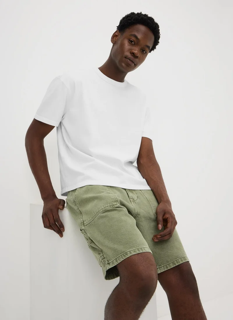 Matalan Khaki Wash Carpenter Shorts