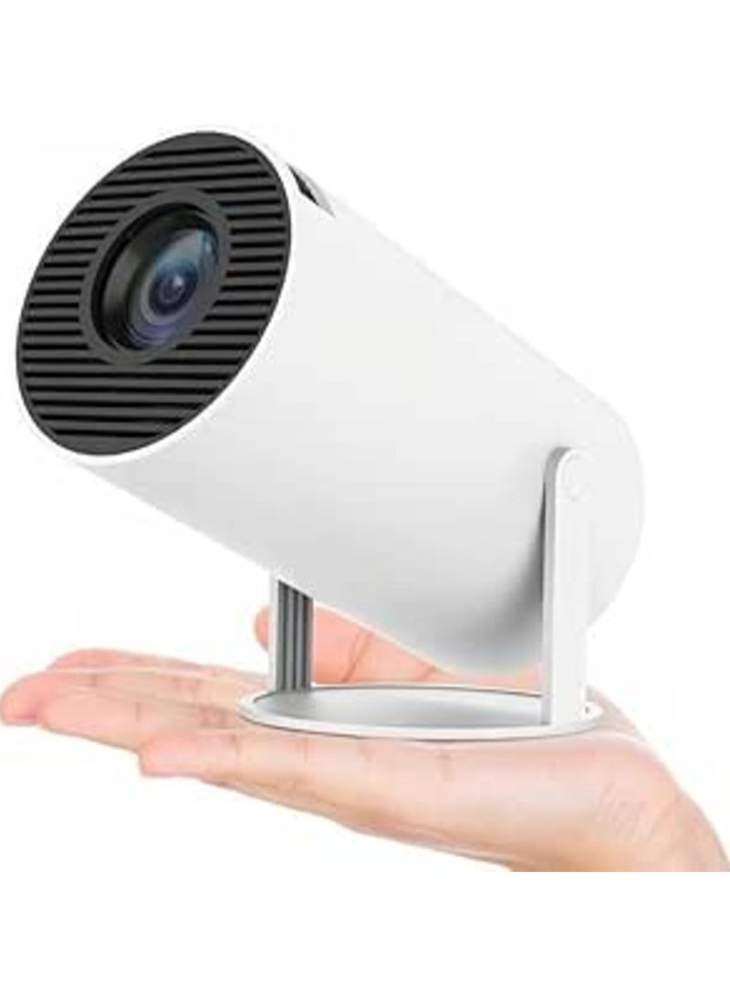 Smart 4K Portable Mini Projector, HY300 Auto Keystone Correction Portable Projector, 4K/ 200 ANSI Smart Projector with 2.4/5G WiFi, BT 5.0, 130 Inch Screen, 180 Degree Flip,Home Video Project  - Image 1