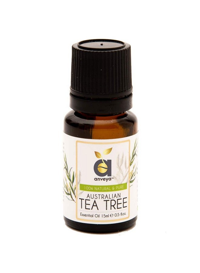 anveya anveya Australian Tea Tree Essential Oil, Natural, Pure & Undiluted, 15Ml, Best For Acne, Face, Skin & Hair  - Image 1