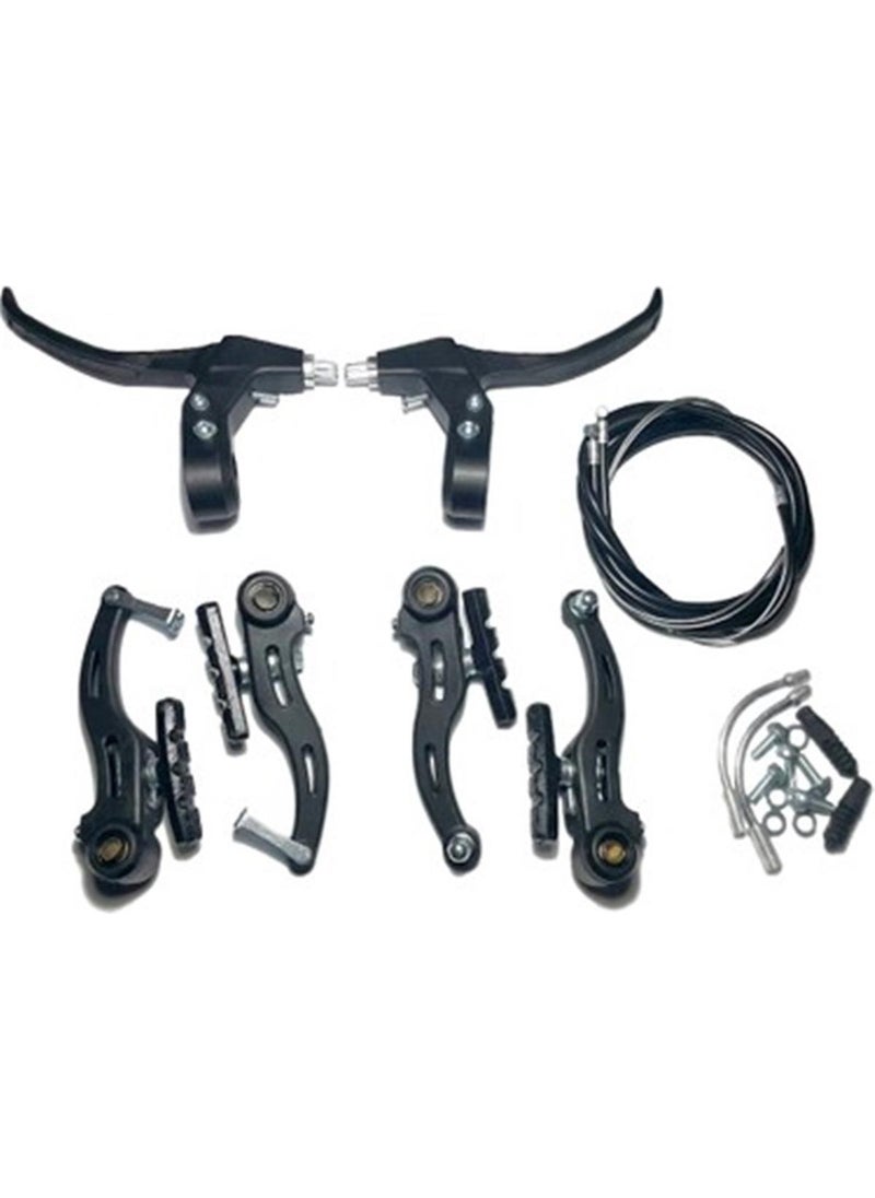 Rectus Bicycle V Brake Brake Set Complete Set Including Arm Cable 