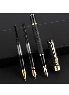 Generic Luxury Fountain Pen Set, Fancy Fountain Pen Set, with 3 Different Nibs, Iridium Extra Fine & Fine & Bent Nib Metal Fountain Pen Calligraphy Pen Gift for Business Journal, Suitable 2.6mm Ink Cartridges  - Image 1