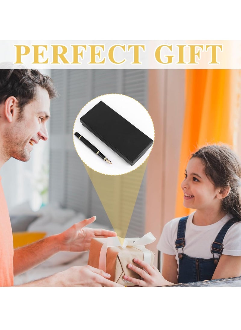 Generic - Luxury Fountain Pen Set, Fancy Fountain Pen Set, with 3 Different Nibs, Iridium Extra Fine & Fine & Bent Nib Metal Fountain Pen Calligraphy Pen Gift for Business Journal, Suitable 2.6mm Ink Cartridges - Image 1