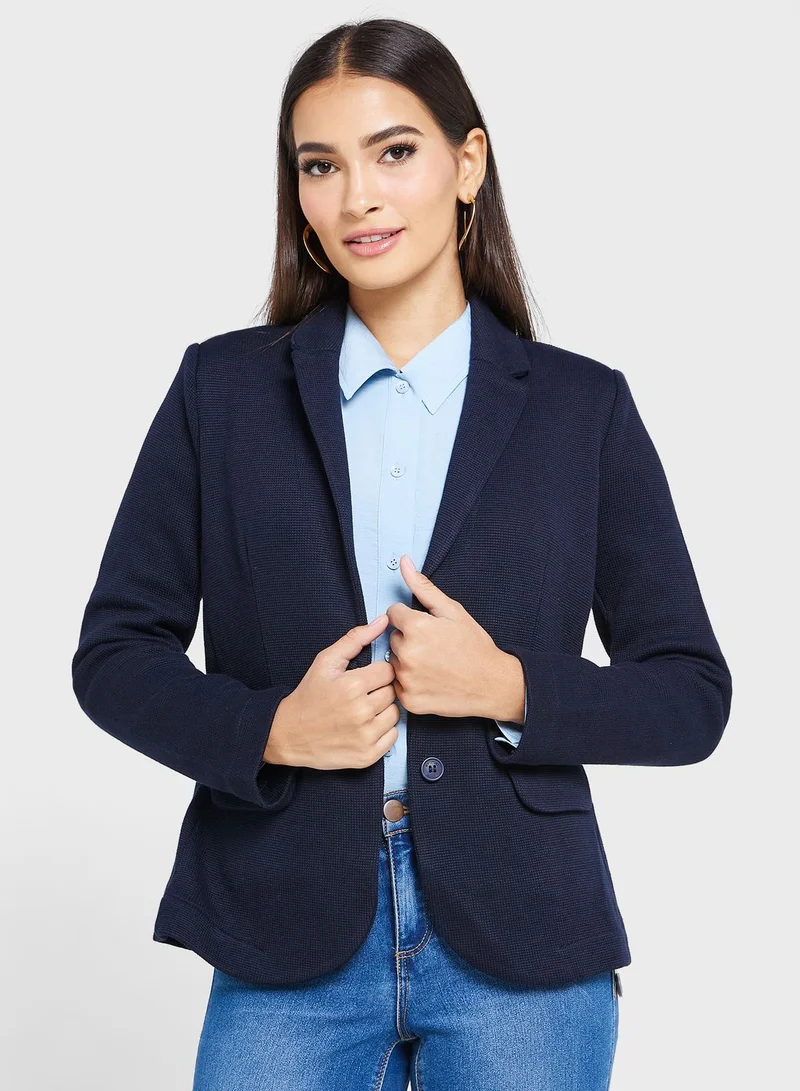 WHISTLES Button Detail Blazer