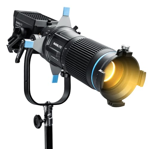 Nanlite PJ-FMM-18-36 FM Mount Projection Attachment 18°-36° Optical Snoot Photography Kit Lens Modifier for FM-Mount Series Light with 4 Gobos - Image 1