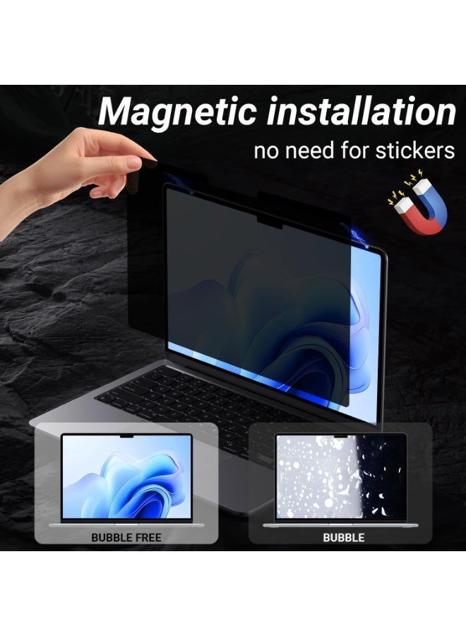 Magnetic Laptop Privacy Screen 14 inch for 16:10 Computer Monitor, Removable Anti-Glare Screen Privacy Shield, Screen Filter and Protector for HP/Dell/Huawei/Xiaomi/Honor/Acer/Asus/LG/Lenovo Thinkpad Laptop - Image 5