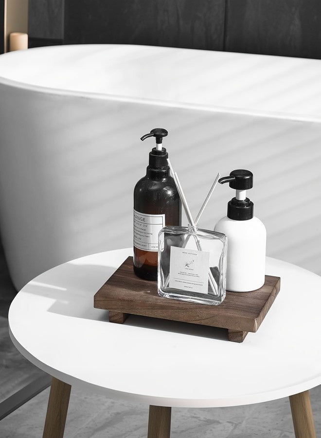 1pcs, Bathroom Tray (Coffee) 25*15cm, Wooden Bathroom Rack, Waterproof Wooden Tray, Bathtub Tray, Bathroom Storage Rack, Bathroom Decorative Rack - Image 3