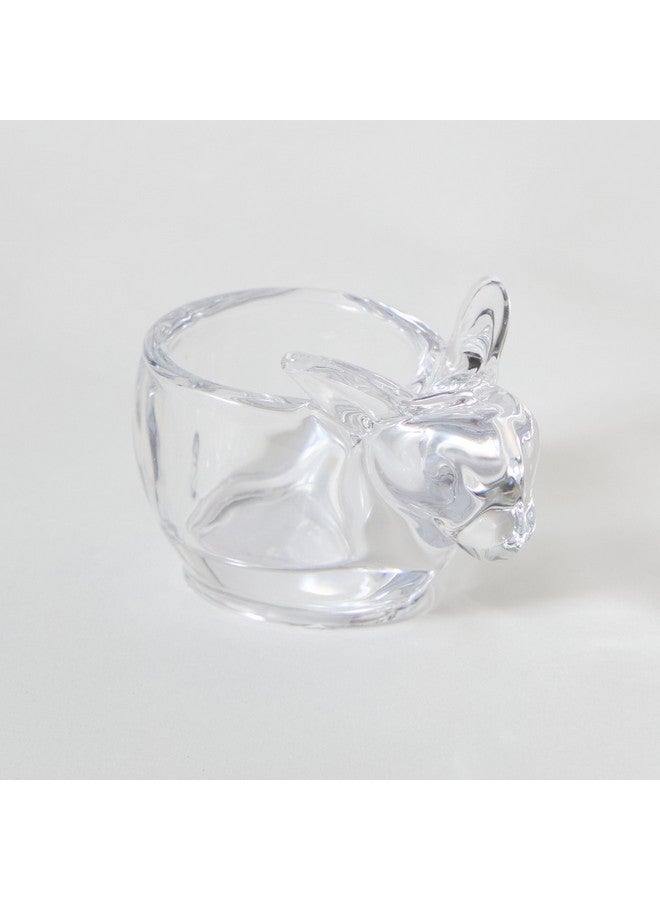 Home Box Vega Glass Rabbit Tealight Candleholder 8 x 5.8 x 5.4 cm - Image 5