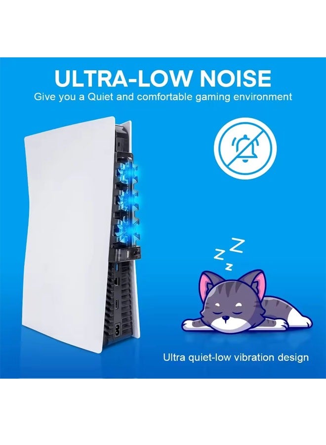 General For PS5 Cooling Fan Console Cooler Smart Temperature Control 3 Fan System Station for Sony Playstation 5 console  - Image 2