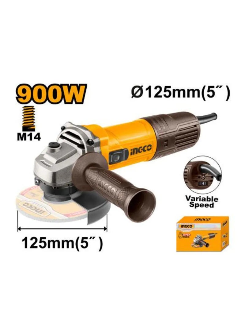 INGCO 900W Angle Grinder 5 Inch - Image 1